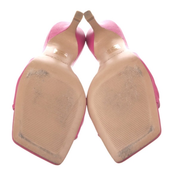 SAKS FIFTH AVENUE LEATHER SLIDES - Picture 5 of 8